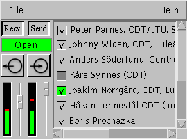 Figure 5: mAudio, multicast Audio