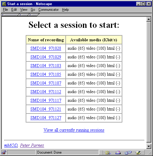 Figure 7: mMoD, multicast Media on Demand